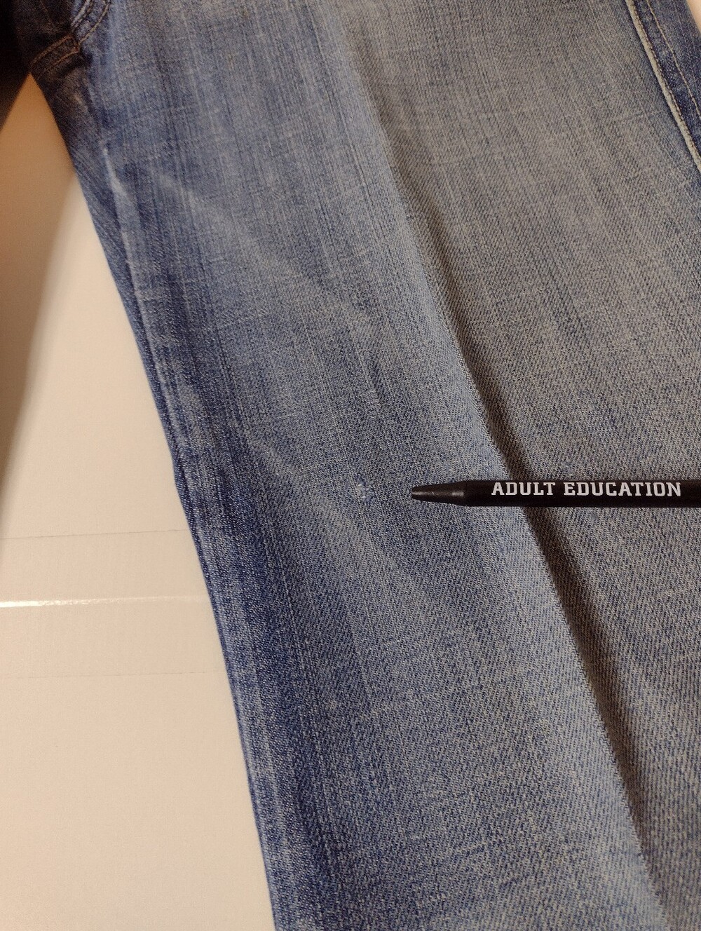 7 For All Men Kind t Blue Straight Leg Men's Jeans (33) - Picture 8 of 15